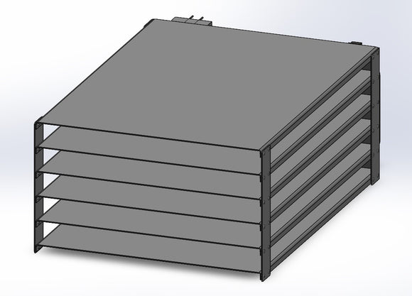 Large Metal 5 Tray Rack