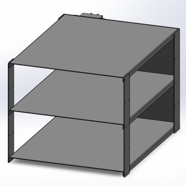 2 Tray Medium Metal Heat Tray With Deutsch Connector