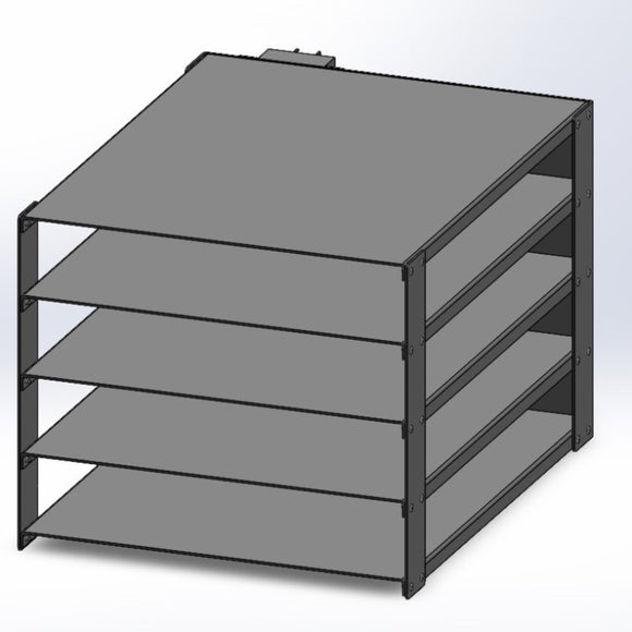 4 Tray Medium Metal Heat Tray With Deutsch Connector