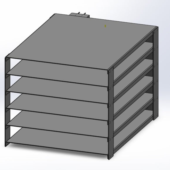 5 Tray Medium Metal Heat Tray With Deutsch Connector