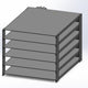5 Tray Medium Metal Heat Tray With Deutsch Connector
