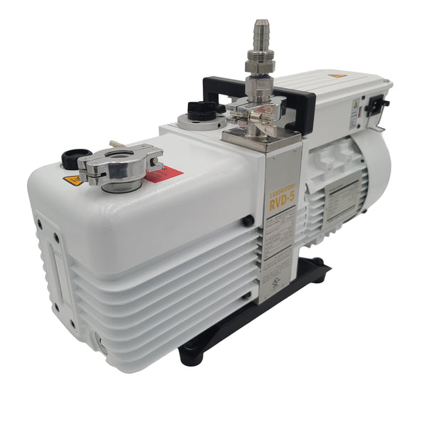 White Commercial Freeze Dryer Vacuum Pump Angled