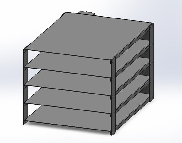 Medium Metal 4 Tray Rack