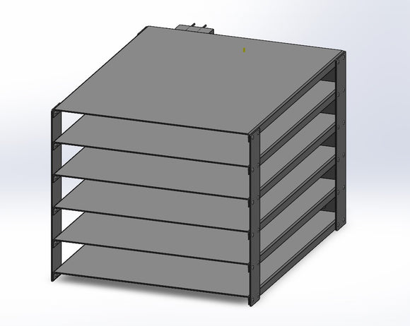 Medium Metal 5 Tray Rack