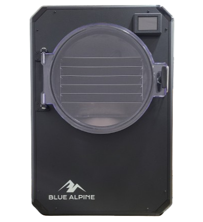 Large Black Blue Alpine Food Freeze Dryer For Home Front View