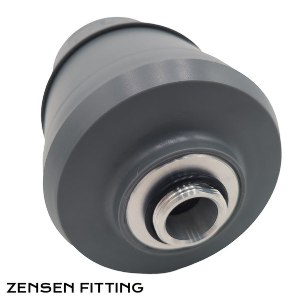 Zensen Oil Mist Filter Fitting With White Background and Text